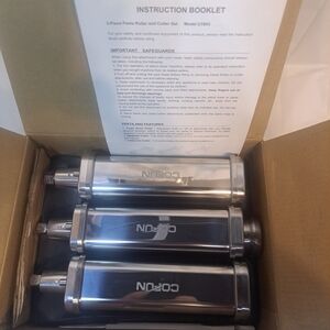 3 Pc Pasta Attachment Maker for KitchenAid Stand Mixer Pasta Roller Cutter Set